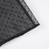 LR DOT SEE-THROUGH LAYERD SKIRT