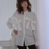 LR DOUBLE  RIBBON SHIRT