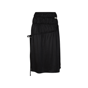 LR SHIRRING MIDI SKIRT
