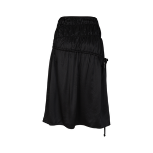 LR SHIRRING MIDI SKIRT