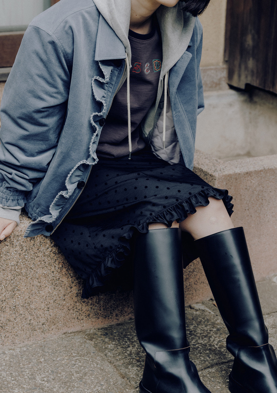 Mused Lucky frill skirt