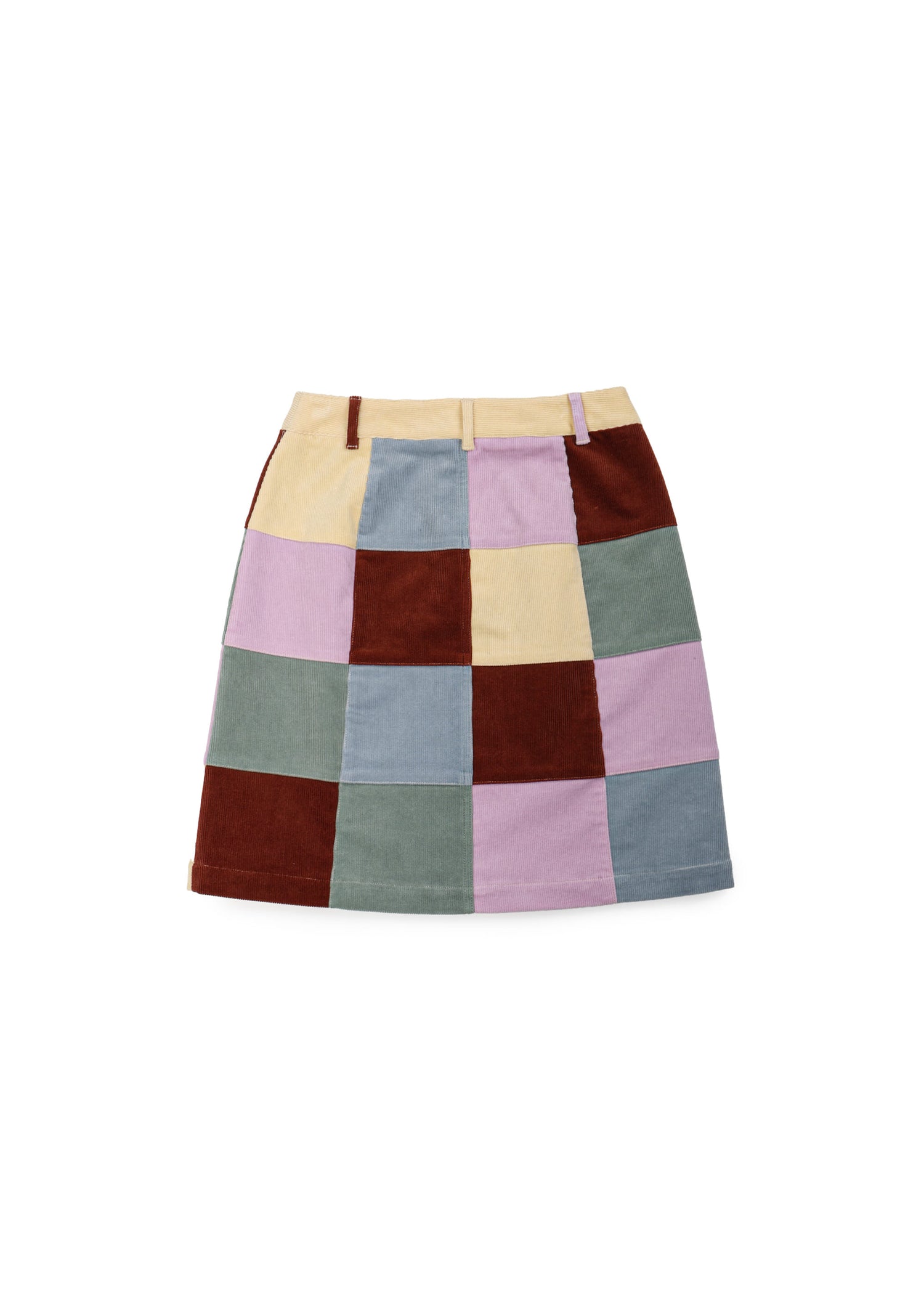 Mused Patchwork Corduroy Skirt