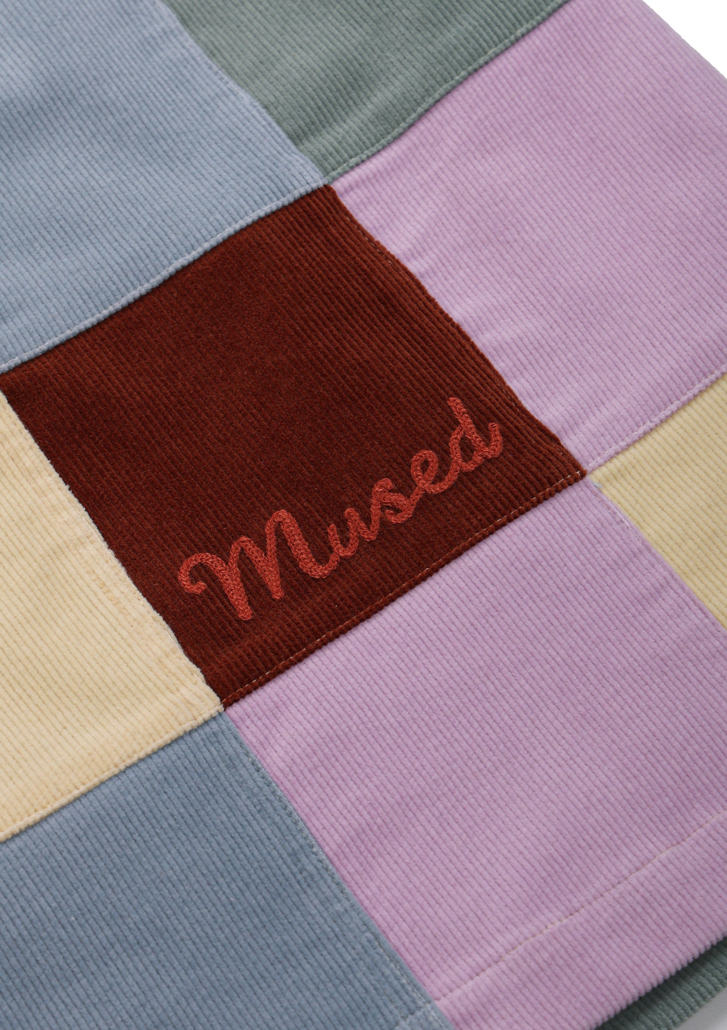 Mused Patchwork Corduroy Skirt