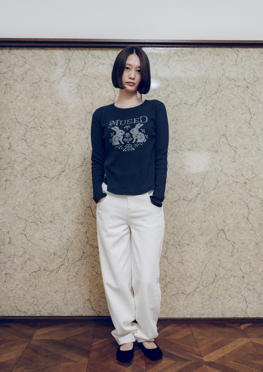 Mused Rabbit Waffle T-shirts