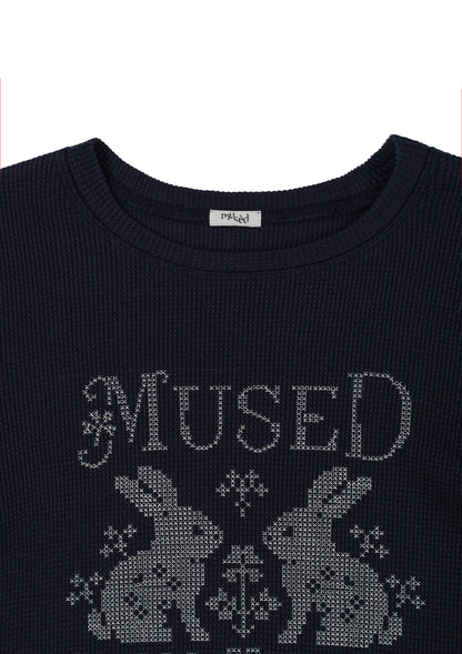 先行予約販売 - Mused Rabbit Waffle T-shirts