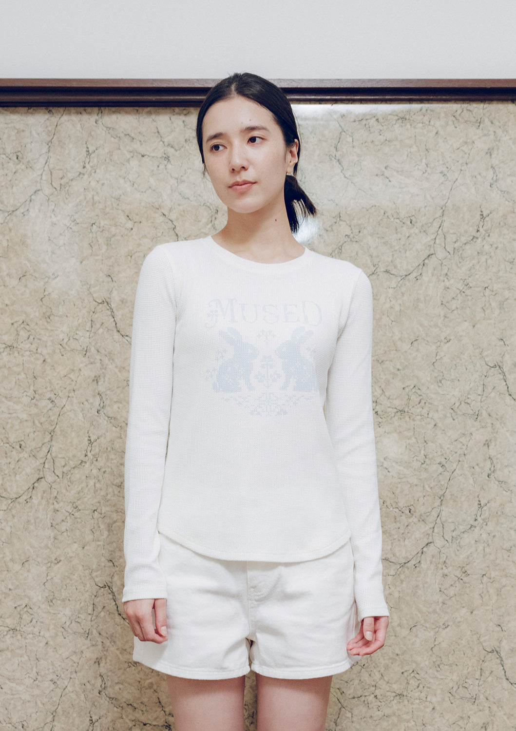先行予約販売 - Mused Rabbit Waffle T-shirts