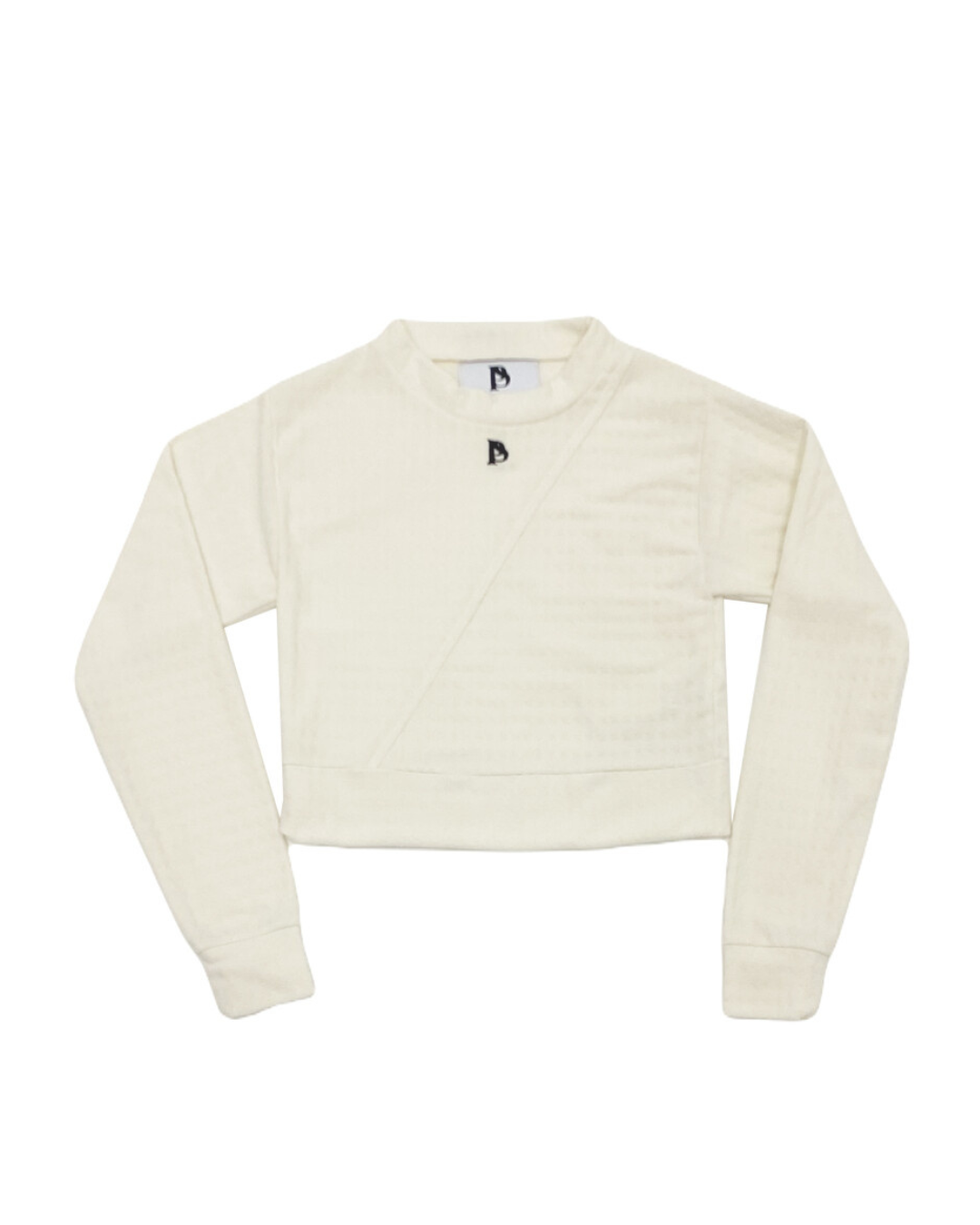 POLAR FLEECE LOGO CROP T-SHIRT