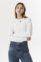 POLAR FLEECE LOGO CROP T-SHIRT