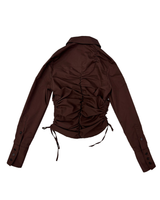 SHIRRING LONG SLEEVE SHIRT