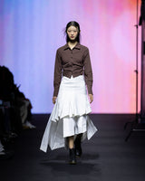 SHIRRING LONG SLEEVE SHIRT