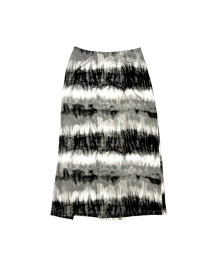 SHIRRING MIDI SKIRT_Washing film