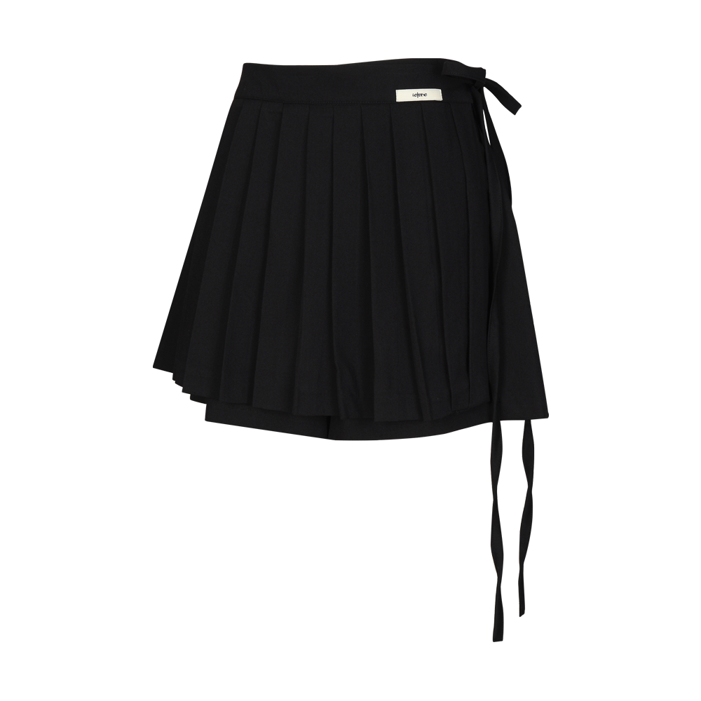 PLEATS MINI SKIRT PANTS
