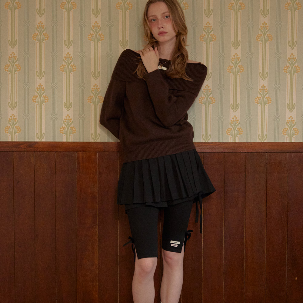 PLEATS MINI SKIRT PANTS