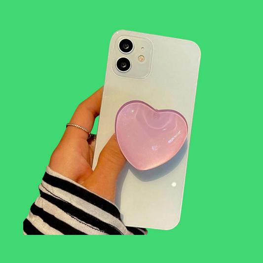 PhonePpu（ポンプ）Heart Acrylic Tok Pink