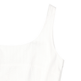 RIBBON STRAP SLEEVELESS DRESS