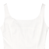 RIBBON STRAP SLEEVELESS DRESS