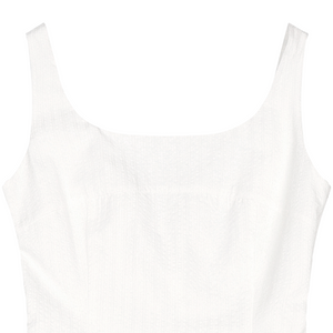 RIBBON STRAP SLEEVELESS DRESS