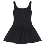 RIBBON STRAP SLEEVELESS DRESS