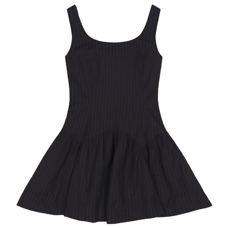 RIBBON STRAP SLEEVELESS DRESS