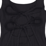 RIBBON STRAP SLEEVELESS DRESS