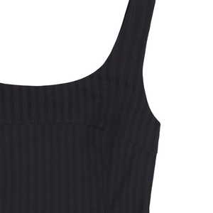 RIBBON STRAP SLEEVELESS DRESS