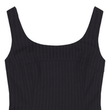 RIBBON STRAP SLEEVELESS DRESS