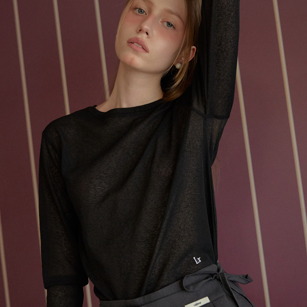 SEE-THROUGH LONG SLEEVE T-SHIRT