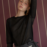 SEE-THROUGH LONG SLEEVE T-SHIRT