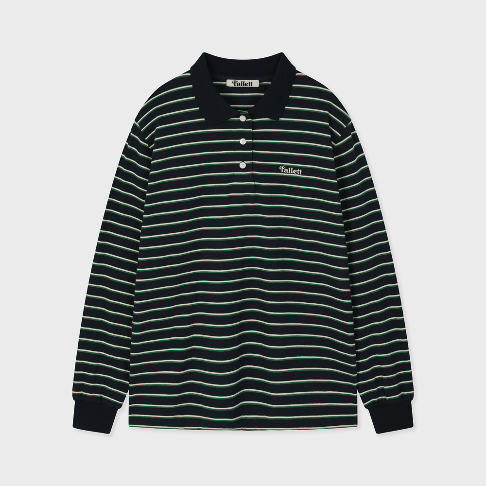 STRIPE COLLAR LONG SLEEVE