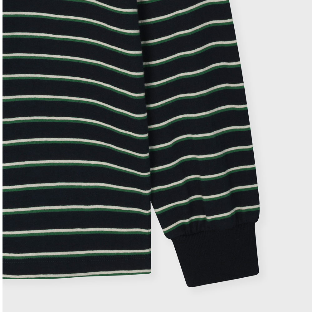 STRIPE COLLAR LONG SLEEVE