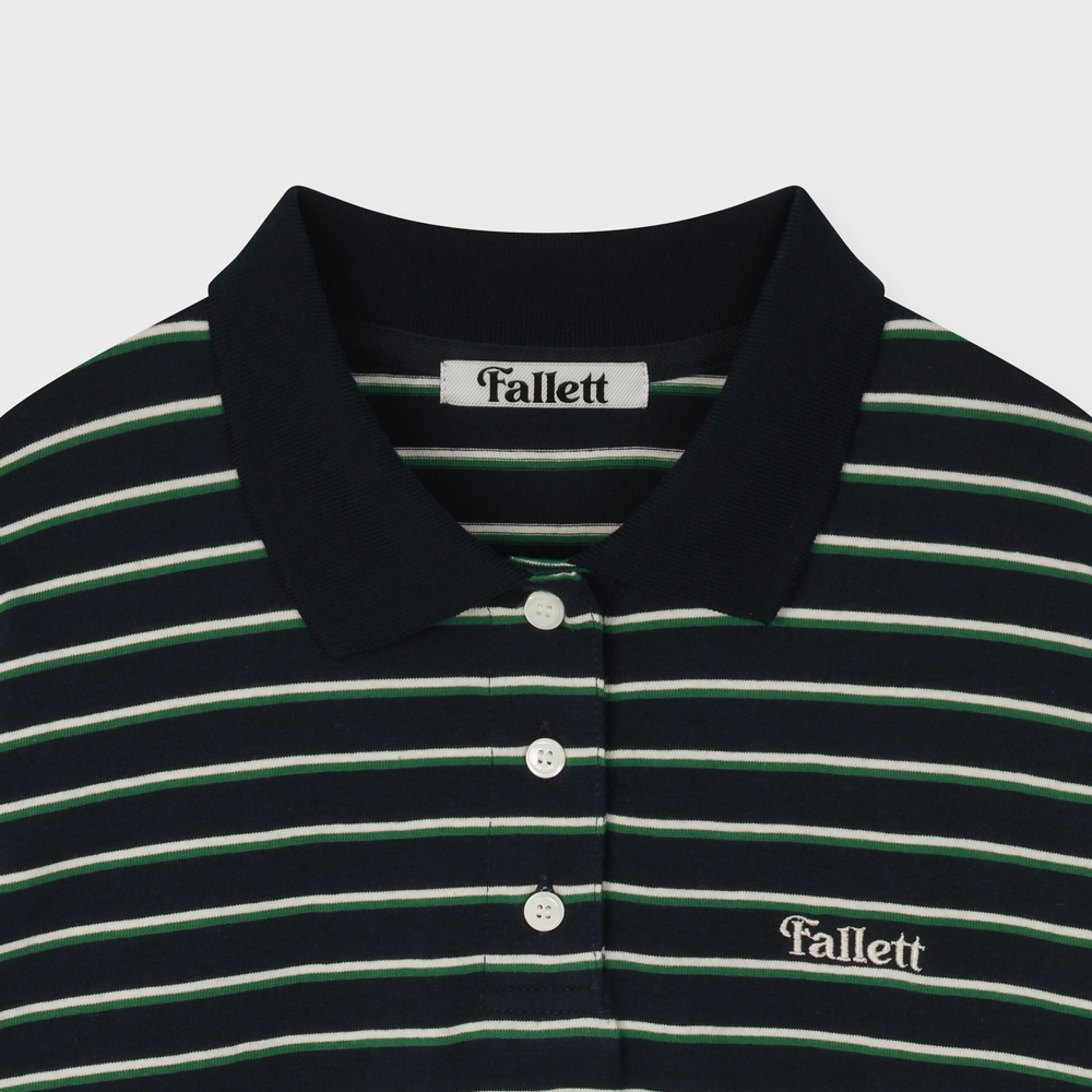 STRIPE COLLAR LONG SLEEVE