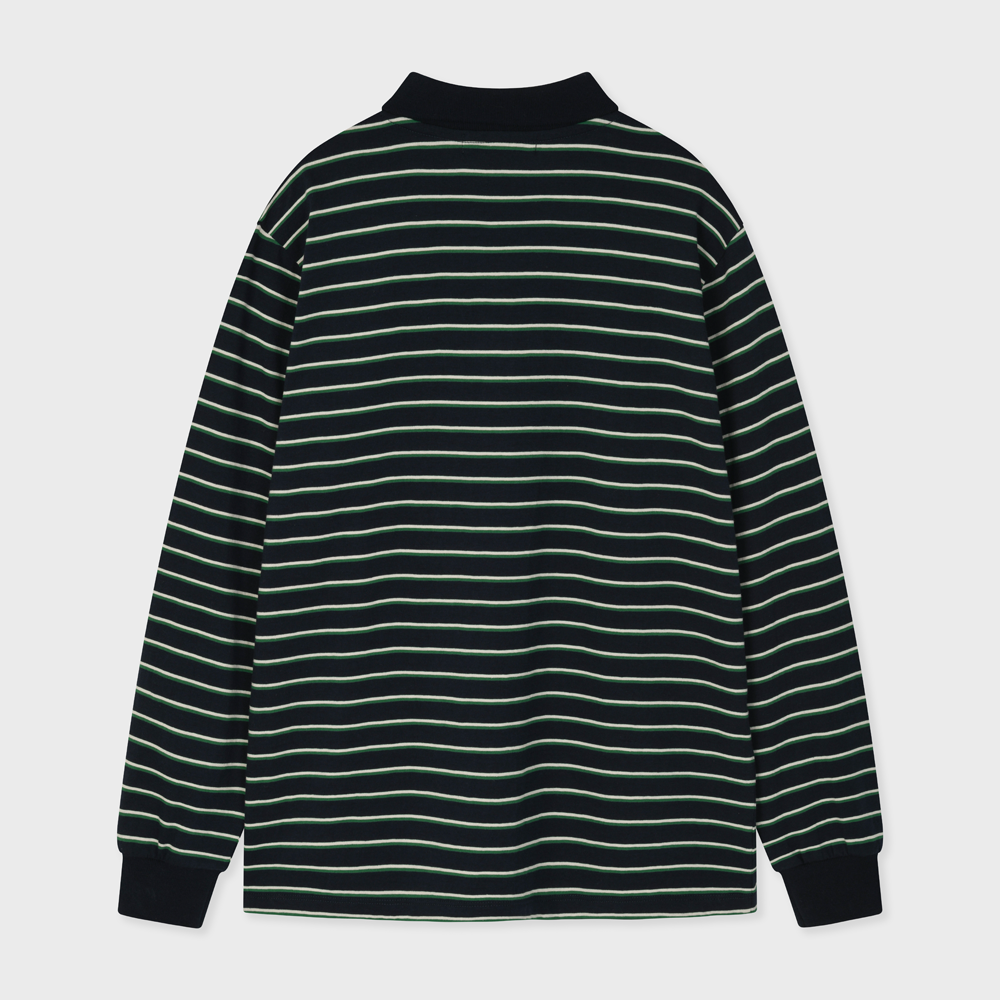 STRIPE COLLAR LONG SLEEVE