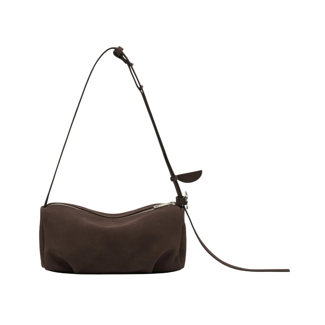 Bento bag - Suede Darkbrown