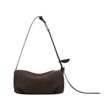 Bento bag - Suede Darkbrown
