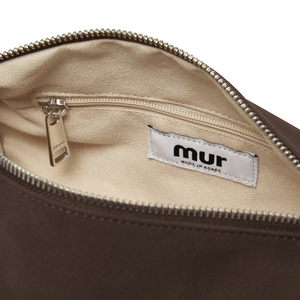 Bento bag - Suede Darkbrown