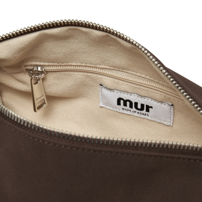Bento bag - Suede Darkbrown