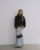 Bento bag - Suede Darkbrown