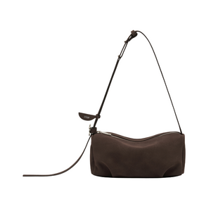 Bento bag - Suede Darkbrown