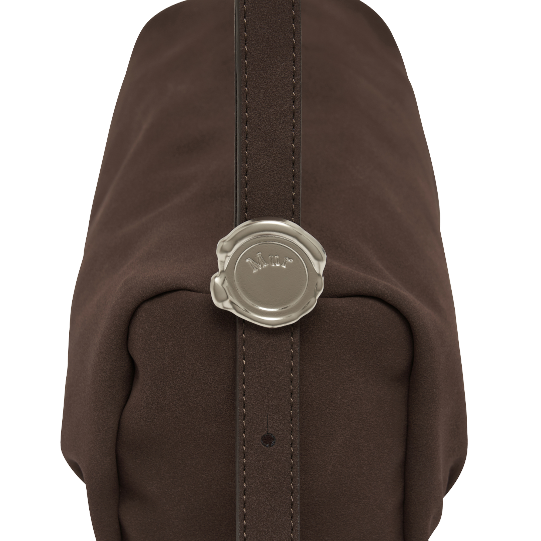 Bento bag - Suede Darkbrown
