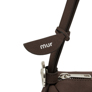 Bento bag - Suede Darkbrown