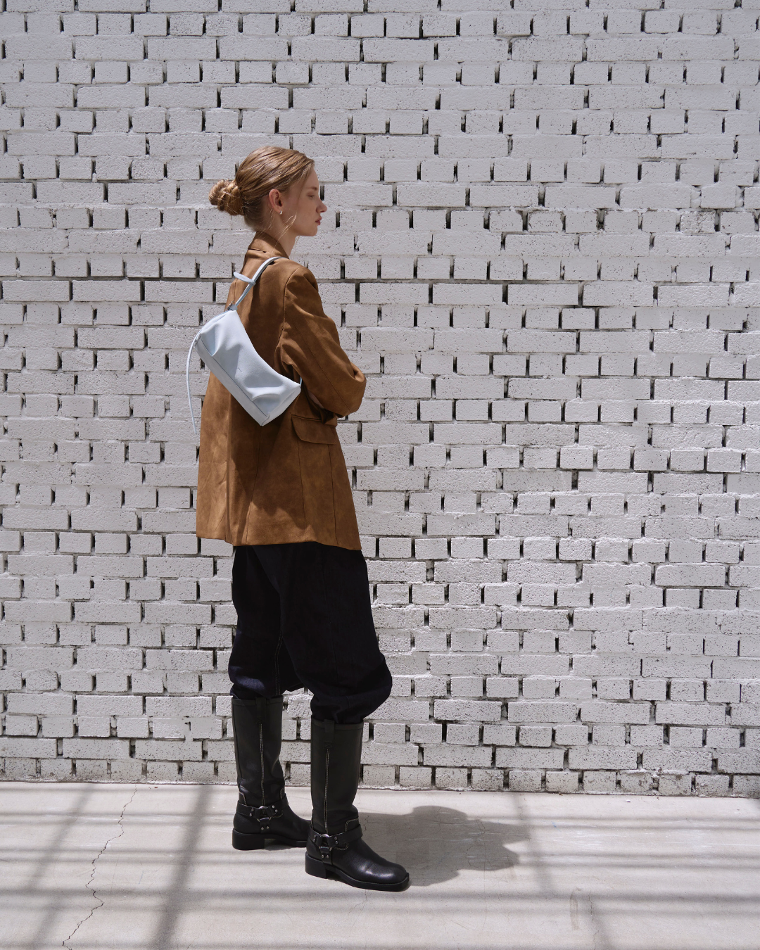 Bento bag - Suede Skyblue