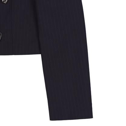 ★TAILOR SEMI CROP STRIPE JACKET