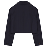 TAILOR SEMI CROP STRIPE JACKET