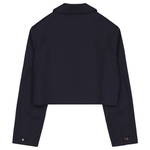 TAILOR SEMI CROP STRIPE JACKET