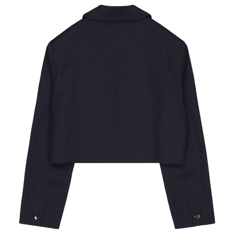 TAILOR SEMI CROP STRIPE JACKET