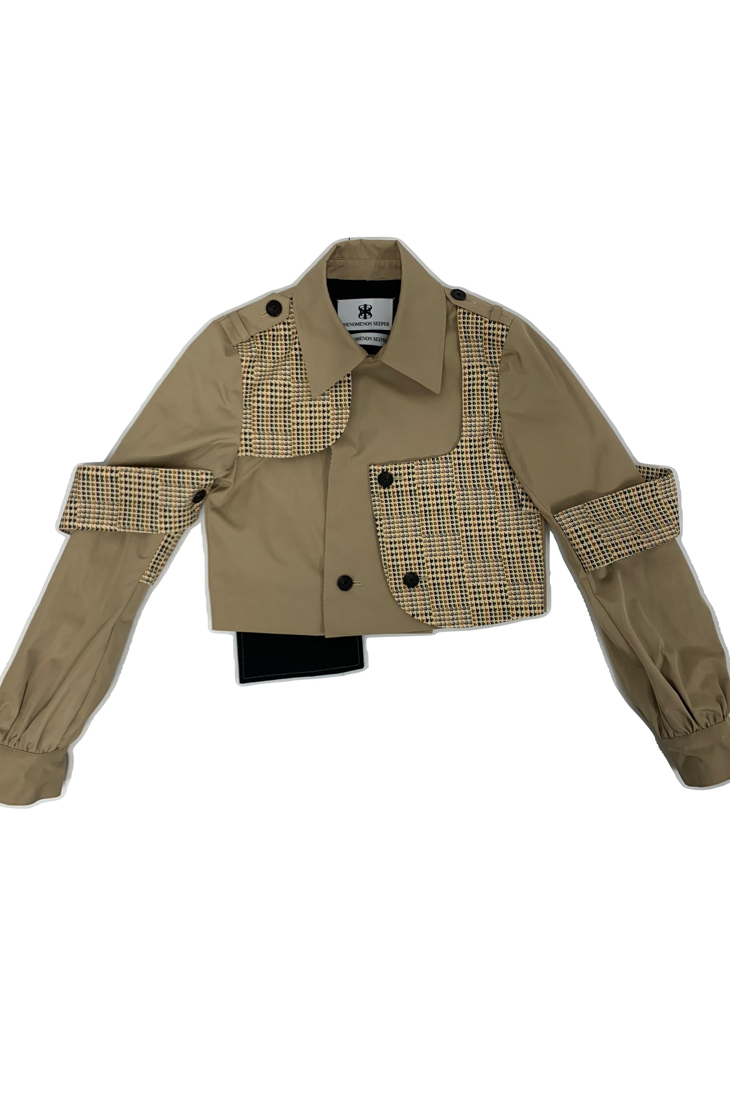 TRENCH CHECK SHORT JACKET