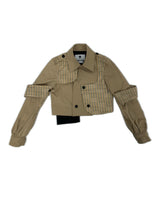 TRENCH CHECK SHORT JACKET