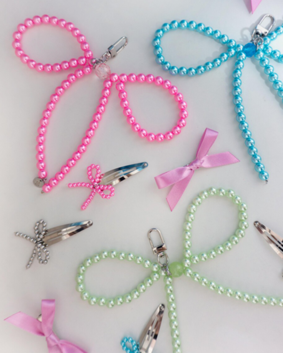 Color ribbon keyring