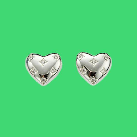 Hei（ヘイ）alice heart earring White