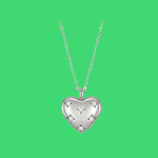 Hei（ヘイ）Talice heart necklace White